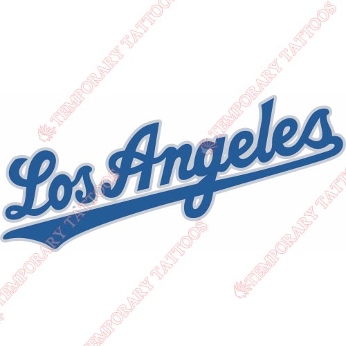 Los Angeles Dodgers Customize Temporary Tattoos Stickers NO.1667